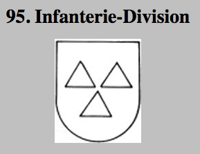 insignia of the 95th Infantry Division der Deutschen Wehrmacht.